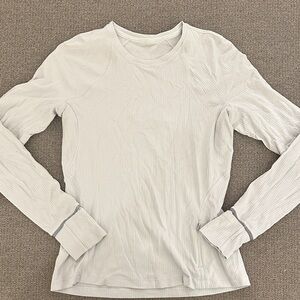 Women's White Long Sleeve Top